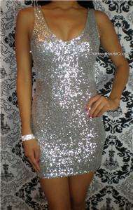   Gold Sparkle All Over Sequins Mesh Insert Dress Size Large NWT  