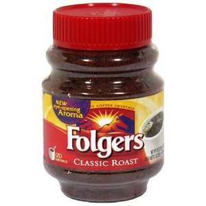 Folgers Classic Roast Instant Coffee 8 oz  Grocery 