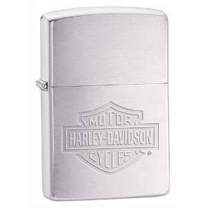  Harleydavidson Hd Logo Zippo Lighter Style: Brushed Chrome 