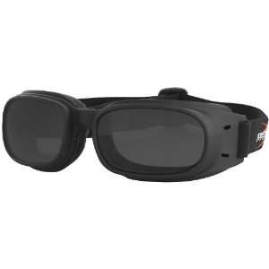 Bobster Eyewear Piston Goggles , Color Black/Smoke Lens 