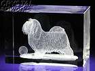 havanese 3d laser etched crystal dog figurine dd007s 