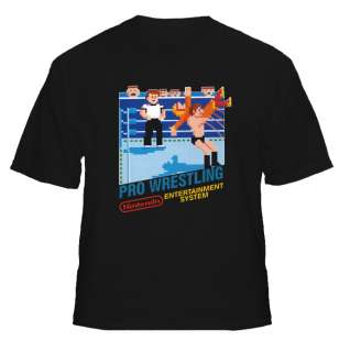 Pro Wrestling Nintendo Video Game T Shirt  
