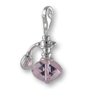  MELINA Charms clip on pendant perfume bottle sterling 