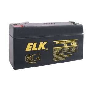    ELK PRODUCTS 613 BATTERY LEAD ACID 6V 1.3AH