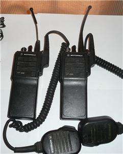 Motorola HT1000 UHF 16 channel two way radios w/ charger  