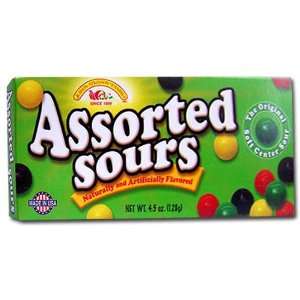 Sours Assorted Concession Box (Pack of 12)  Grocery 