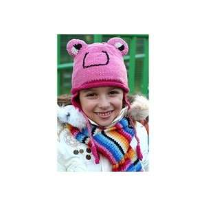  Childrens Hat Frog (Pink) 