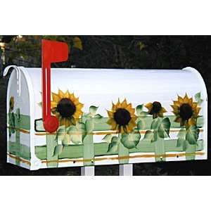  Handpainted Mailbox   Sunflower Fencing/White Kitchen 