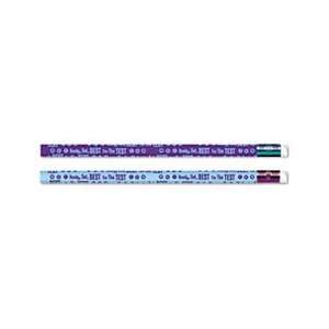 Decorated Pencil, Ready, Set, Best for the Test, Blue/Purple Barrel, 1 