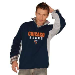  Chicago Bears Endzone 1/4 Zip Fleece Pullover: Sports 