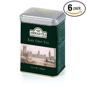 Ahmad Tea English Scene Caddy Earl Grey, 3.5 Ounce Tins (Pack of 6 