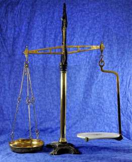 Antique English Iron/Brass Counter Scale W.& T. Avery  