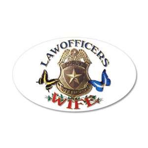  38.5x24.5O Wall Vinyl Sticker Law Officers Police Officers 
