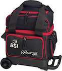 BSI Black/Red 1 Ball Roller Bowling Bag
