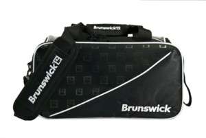 Brunswick Tour Staff Black 2 Ball Tote Bowling Bag  