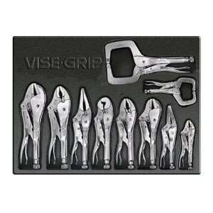 VISE GRIP 1078TRAY 10 Comprehensive Vise Grip Set In Tool Box Storage 