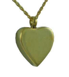 Cremation heart Urn gold necklace Jewelry #BR1  