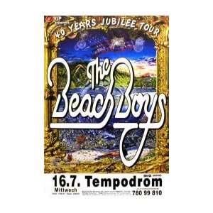  BEACH BOYS 40 Years Jubillee Tour Music Poster