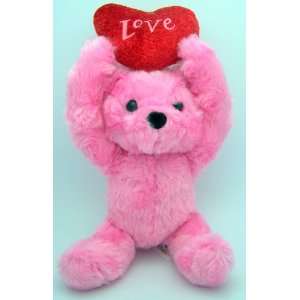  Day Heart Pink Love Toy Teddy Bear Plush Red Heart Love: Toys & Games