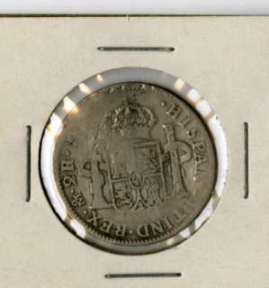 Mexico Coin 1782 Silver 2 Reales Carolus III  