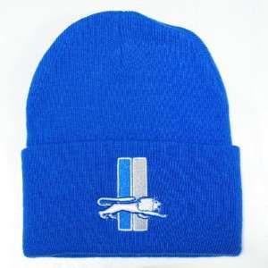 Detroit Lions Retro Throwback Logo Cuffed Knit Hat Sports 