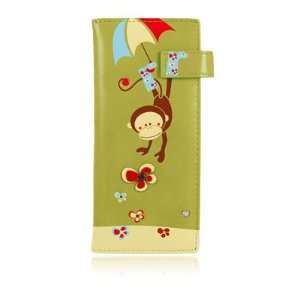  ESPE Glide Monkey Green Long Clutch Wallet Coin Card 