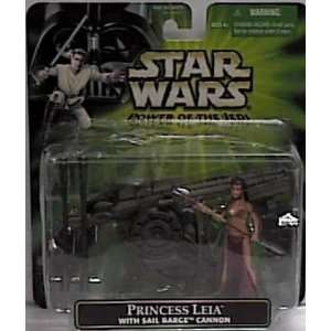   Jedi Princess Leia Action Figure with Sail Barge Cannon Toys & Games