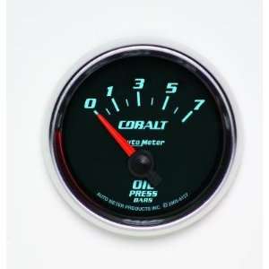   6127 M Cobalt 2 1/16 0 7 Bars Short Sweep Electric Oil Pressure Gauge