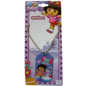   Charm Dog Tag Necklace   Dora and Boots Necklace   Blue Toys & Games
