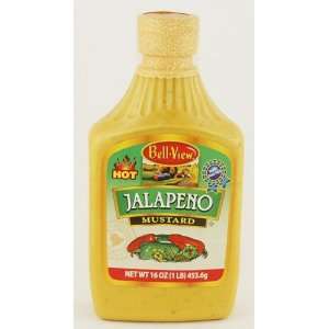 Bell View 16 oz Jalapeno Mustard  Grocery & Gourmet Food