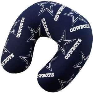   Cowboys Navy Blue Neck Support Travel Pillow : Sports & Outdoors