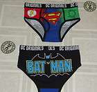 dc comics underwear briefs mens small superman flash batman green 