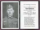 1943 german death card gefreiter karl peham kia russia one