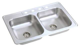 Elkay Neptune 33x22x6 Inch Stainless Steel Kitchen Sink  