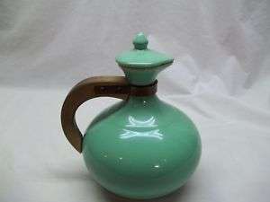   Vintage Retro Kitchen Decor Pottery Carafe Pitcher Baby Blue  