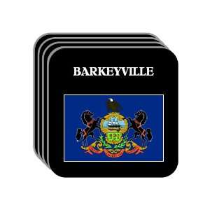 US State Flag   BARKEYVILLE, Pennsylvania (PA) Set of 4 Mini Mousepad 