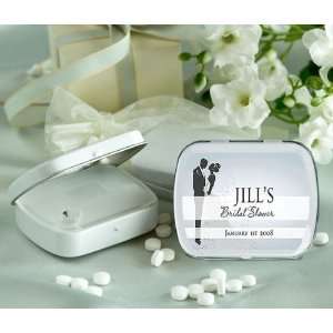 Baby Keepsake Bride and Groom Design  White Personalized Glossy White 