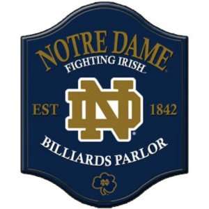 Notre Dame Fighting Irish Varsity 18 x 14 Pub Style Billiard Parlor 