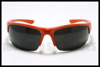 BASEBALL Shades Outdoor Active Sports Wrap Around RED  