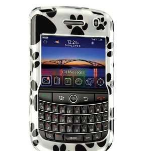  Black Dog Paw Snap on Hard Skin Cover Case for Blackberry 