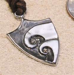 Surfer Necklace Wave Pendant Jewelry Hawaiian Symbol  