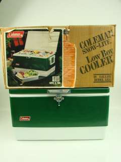 Vtg Coleman Snow Lite Low Boy 10 Gallon Cooler Model 5254 w/ Box 38 