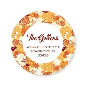  Foliage Square Fall Round Halloween Stickers Everything 
