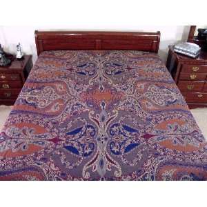   Cashmere Jamawar India Bedding Bedspread Throw: Home & Kitchen