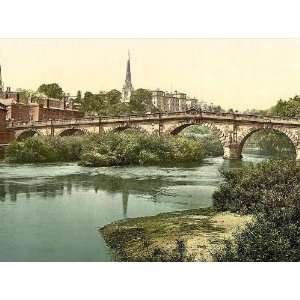   Poster   English Bridge Shrewsbury England 24 X 18 