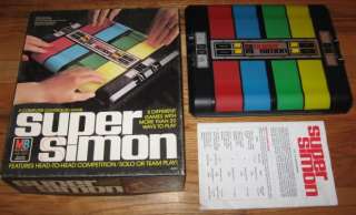 VINTAGE MILTON BRADLEY SUPER SIMON GAME W/ BOX 1979  