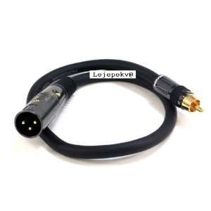  Premier Series XLR Male to RCA Male 16AWG Cable   Gold 
