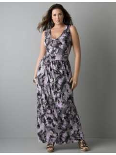 LANE BRYANT   Lavender print maxi dress customer reviews   product 