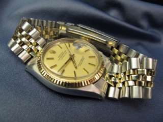   Vintage Rolex Datejust SS & 14k Gold Trim Ref 1601 Jubilee 6 mil #34