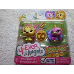  4 Ever Lil Angelz Zoo Pets #604 Lion & #610 Peacock Toys & Games